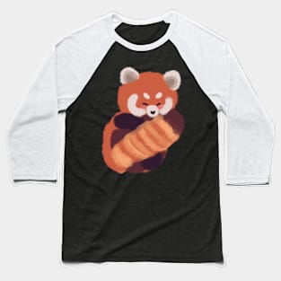 Cute red panda sleeping Baseball T-Shirt